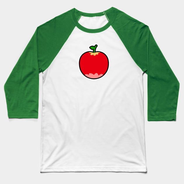 Retro Apple Baseball T-Shirt by hahaha.creative